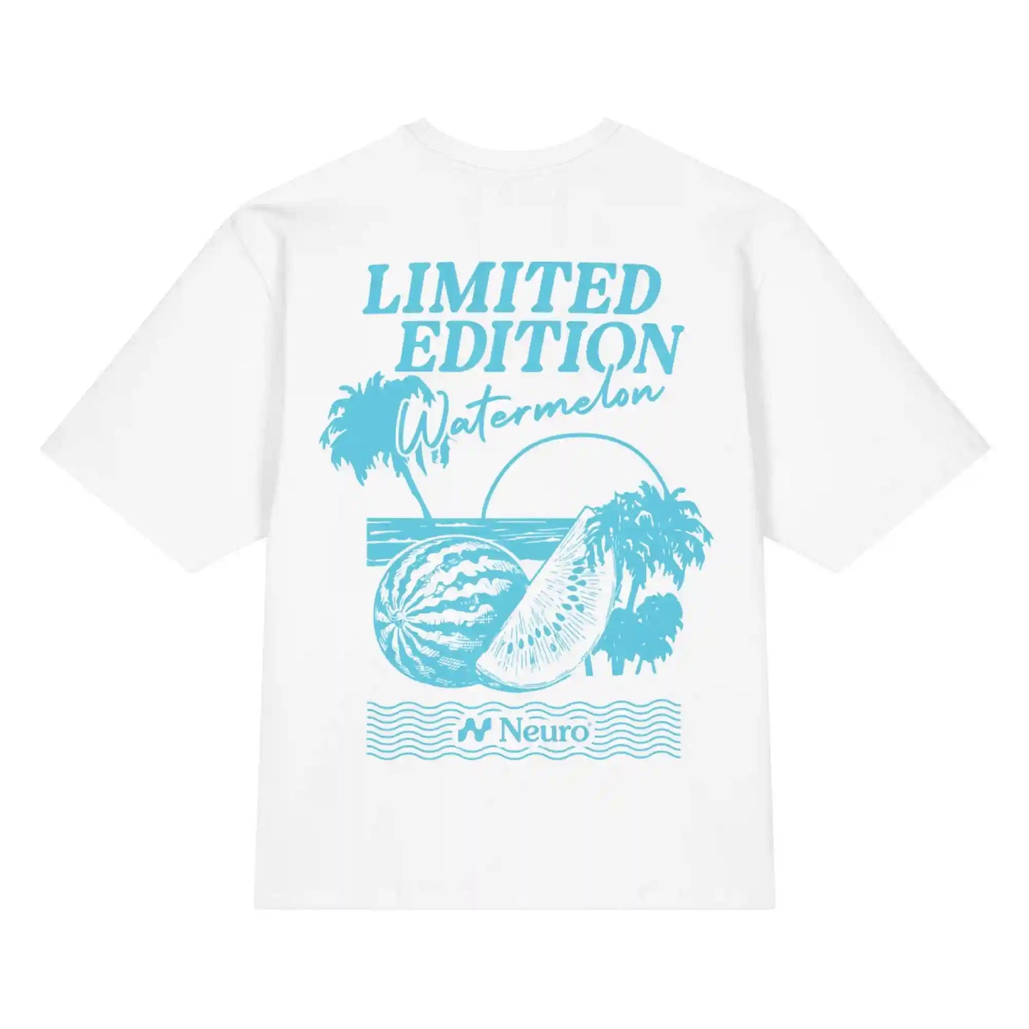 Watermelon State of Mind Tee (White/Blue)