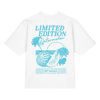 Watermelon State of Mind Tee (White/Blue)